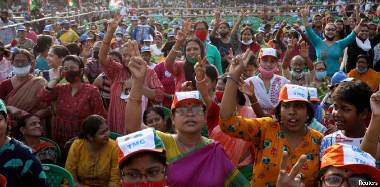 mamata banerjee narendra modi tmc bjp west bengal election india